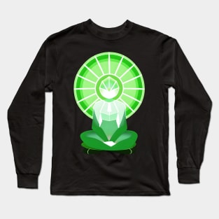 Aura Green Meditation 05 Long Sleeve T-Shirt